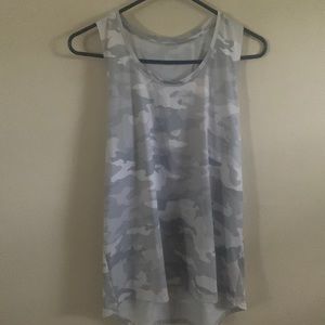 White and Grey Camo Tank top